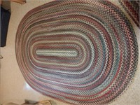 Oval Woven Rug 98" x 67"