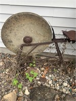 Antique pedal sharpening stone