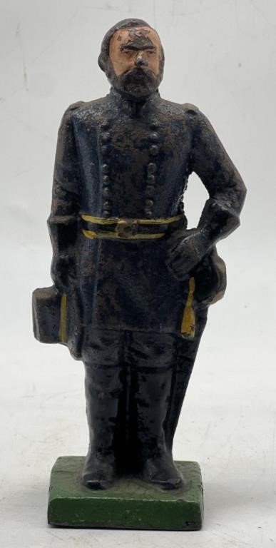 (GH) CAST IRON STATUE DOOR STOP Book End Ulysses