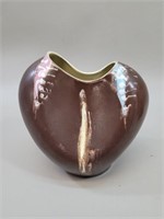 Carstens Tonneshof Brown Glaze Vase vtg