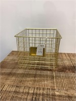 $30  Gold metal basket-medium