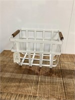 $30  Medium white metal basket