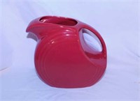 Fiesta large disk pitcher, scarlet