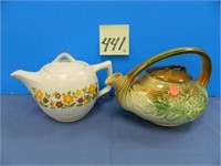 (2) McCoy Pottery Tea Pots (1 Has Hairline)