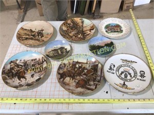 8 vintag e collectors China decorative plates, 4