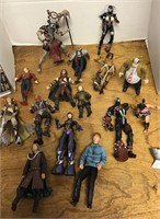 Group of action figures (most are 7" tall)