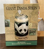 Budweiser giant panda stein