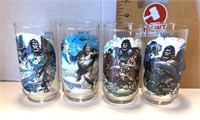 1976 King Kong 4 glass set