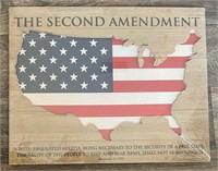 THE SECOND AMENDMENT WOOD SIGHN USA