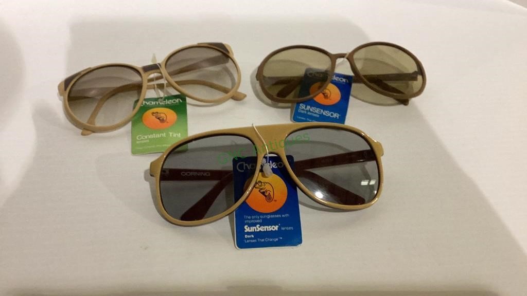 Three pairs of vintage Chameleon sunglasses   808