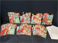 12 Unused Vintage Mechanical Christmas Cards