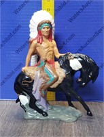 Ceramic Native American Figurine