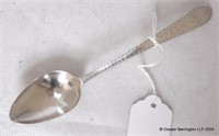 George III Irish Bright Cut Silver Dessert Spoon