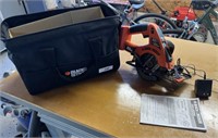 BLACK AND DECKER BAG- CIRCULAR SAW, BATT AND