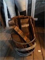 WOOD BARREL AND RINGS