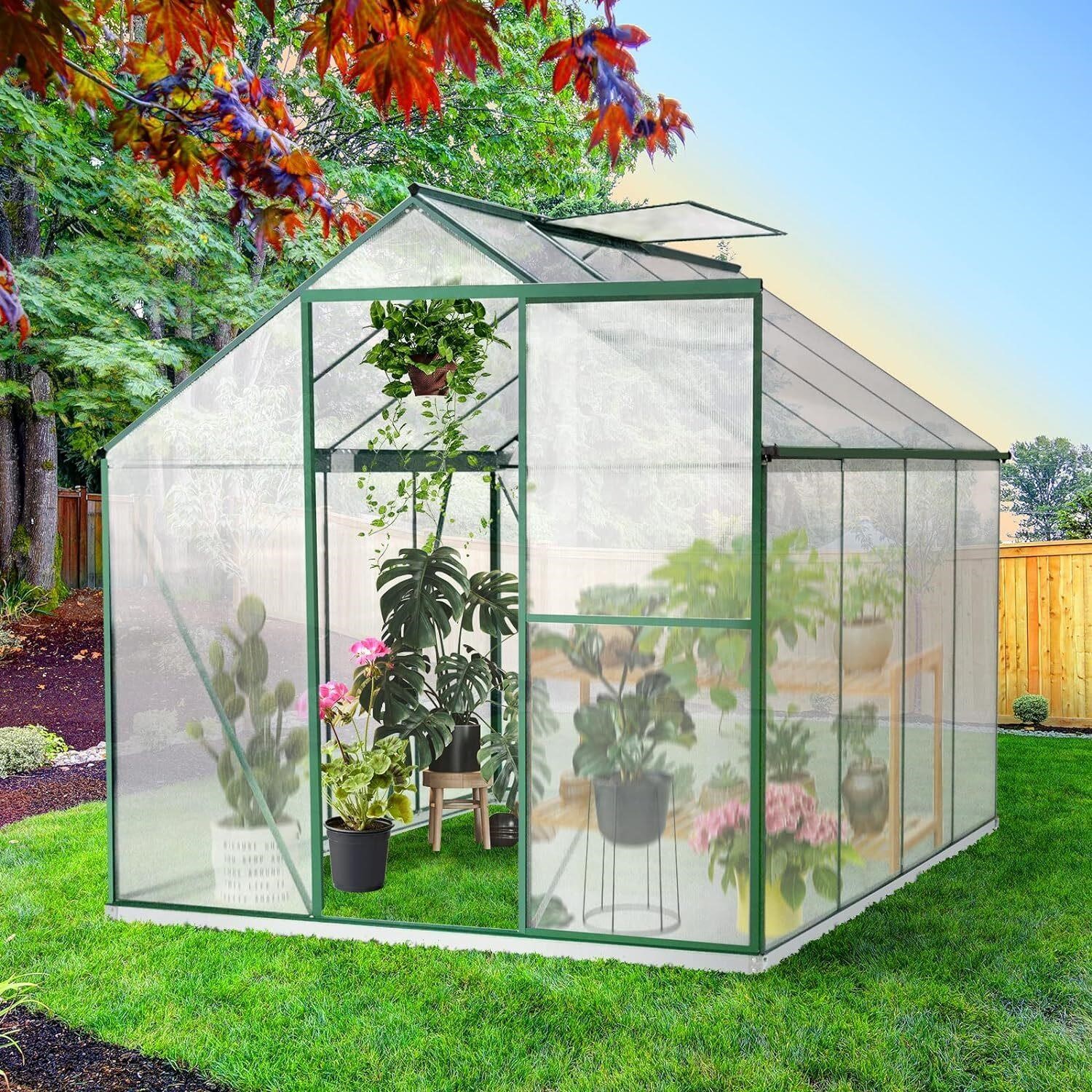 $277   Large PANELS ONLY for 6'L x 8'W Greenhouse