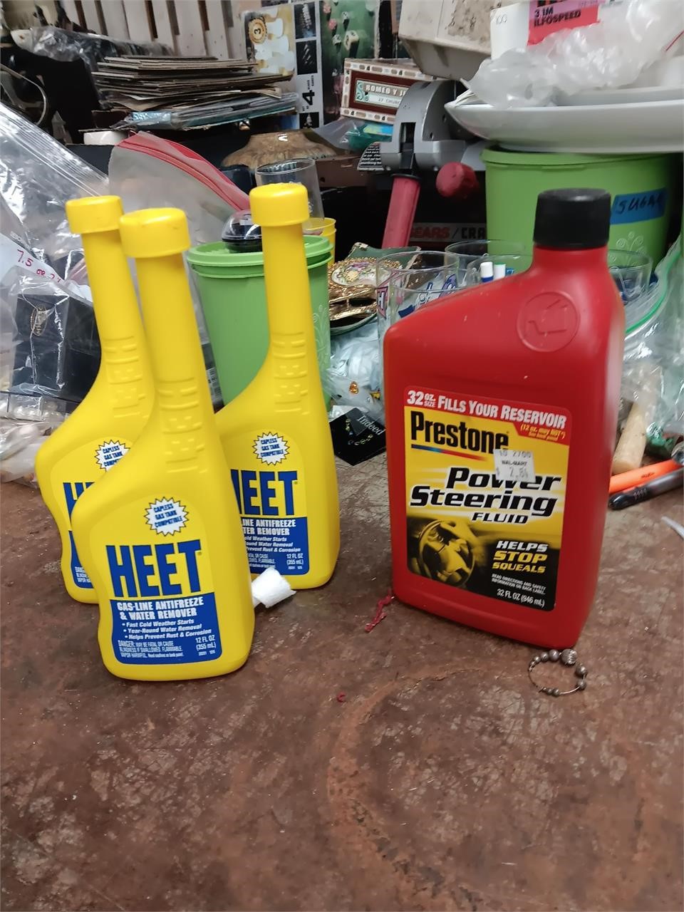 3 12 fl oz Heet Antifreeze & 1 qt Prestone Power