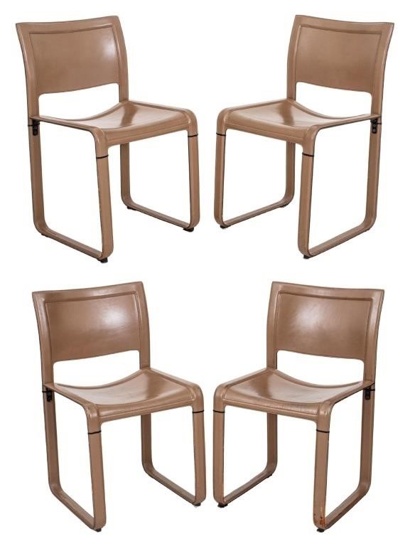 Tito Agnoli Matteograssi Sistina Dining Chairs, 4