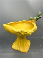 McCoy pottery bird bath planter