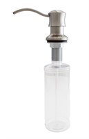 Soap Lotion Dispenser, Stainless Steel, Clear $29