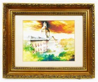 Photograph of Painting of Florida's Capitol Bldg