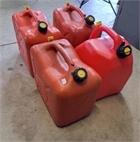 Four 5 gallon jerry cans