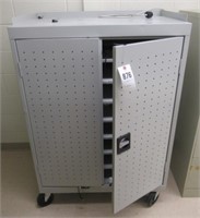 Rolling security cabinet. Measures 52.5" H x