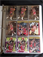 Michael Jordan Binder of 72 Cards