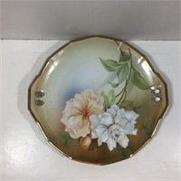 R S GERMANY FLORAL PLATE
