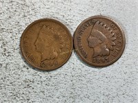 1896 and 1897 Indian head cents