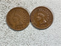 1905 and 1906 Indian head cents