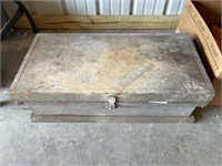 Antique Wood Toolbox and Contents