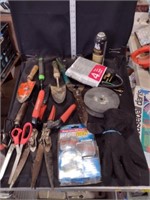 Various Tools & Garden Trimmers Lot