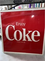 Metal coke sign