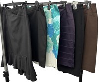 6 Brand Name Ladies Skirts - Size M (8-10)