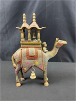 Elaborate brass painted Camel W Dromedary