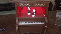 Vintage Xmas Mouse Piano Toy/Décor G