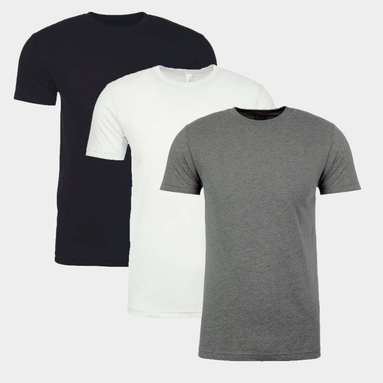 3 PACK GEMINI COTTON T-SHIRTS ASSORTED COLORS,
