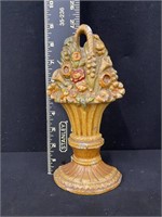 Antique Cast Iron Floral Boquet Door Stop