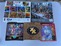 5 MISC JIGSAW PUZZLES