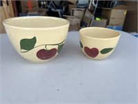 2 OVENWARE USA BOWLS 9" DIA X 6" LARGEST