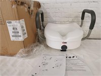 E-Z Lock Raised Toilet Seat with Handles: New