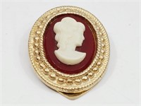 Vintage Cameo Scarf Ring