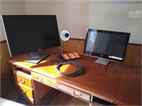 DELL AND HP FLAT SCREEN MONITORS