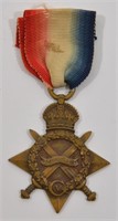 WWI 1914-15 Star Medal Named