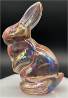 Fenton Pink Irid Bunny