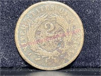1865 US 2-cent piece