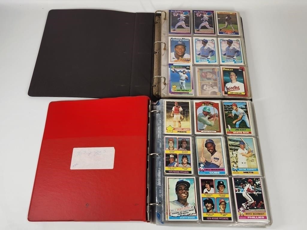 2) BINDERS 1970'S & 1980'S BASEBALL CARDS