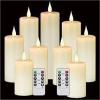 9pk Flameless BatteryOperated Flicking Candles A22