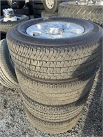 (4) Michelin LTX A/T2 LT275/70R18 Tires & Rims